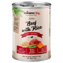 Chicopee Pure våtfoder för hundnötkött & ris